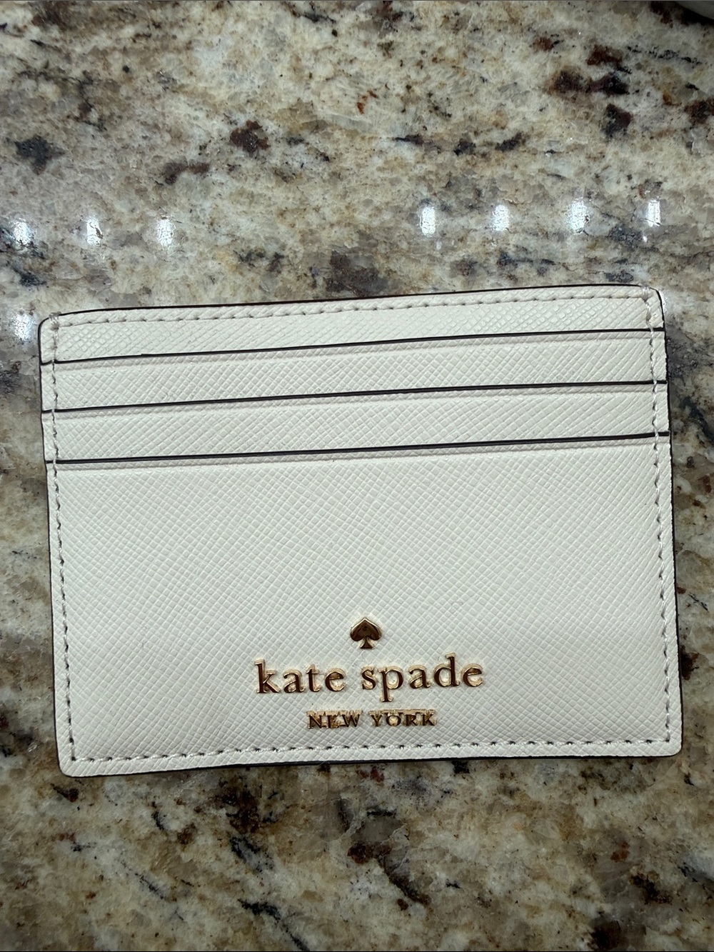 kate spade Cream/Meringue Leather Card Case